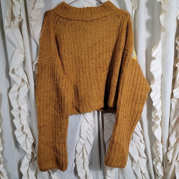 NWT Free People Alpine Oversized Sweater Cinnamon Toast Large Wool Alpaca Blend - Picture 10 of 11
